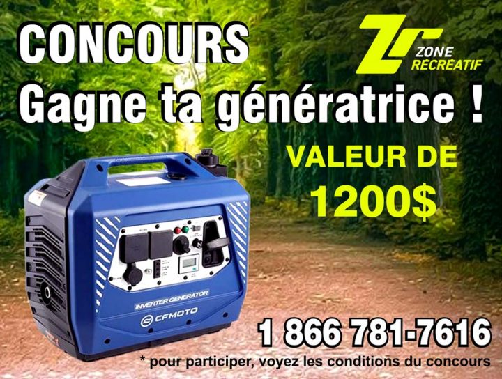 Concours Gagne ta Génératrice CFMOTO  !