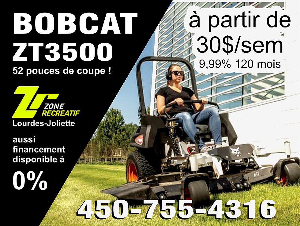 Tondeuse Bobcat 360° plusieurs modèles disponibles !