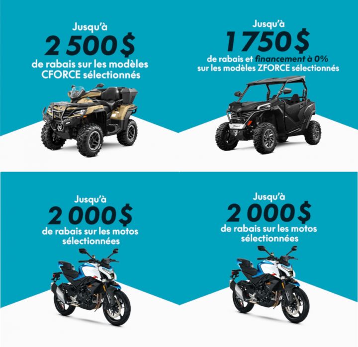 PROFITEZ DE LA PROMOTION LIQUIDATION CFMOTO